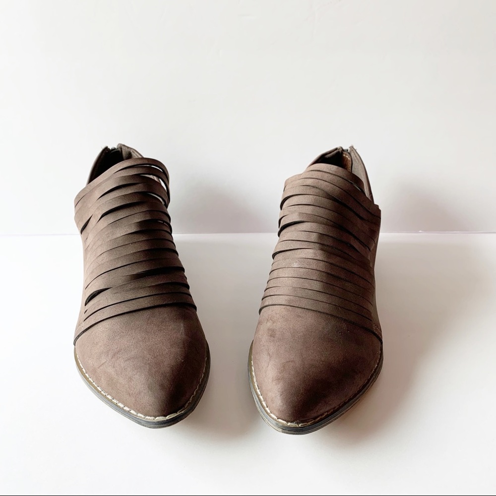 JG Brown Suede Los Booties Size 9
